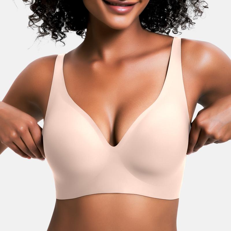 💕HEIßER Verkauf 50% Rabatt💕 Nahtloser, kabelloser Push-up-BH für Damen – Tiefes V