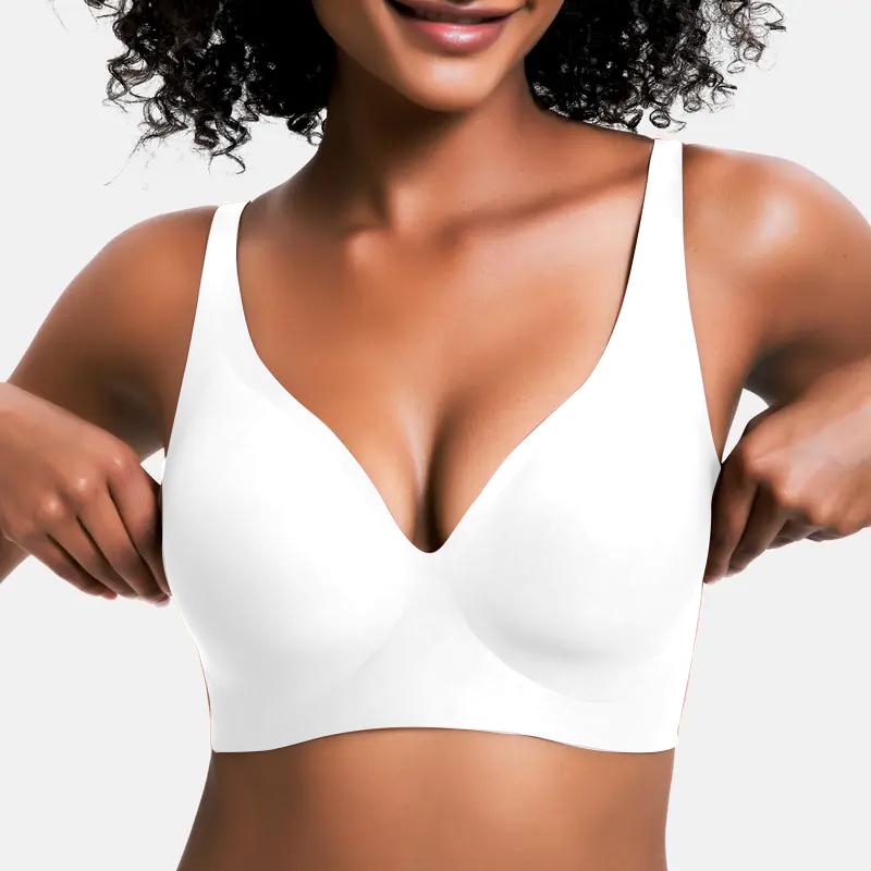 💕HEIßER Verkauf 50% Rabatt💕 Nahtloser, kabelloser Push-up-BH für Damen – Tiefes V