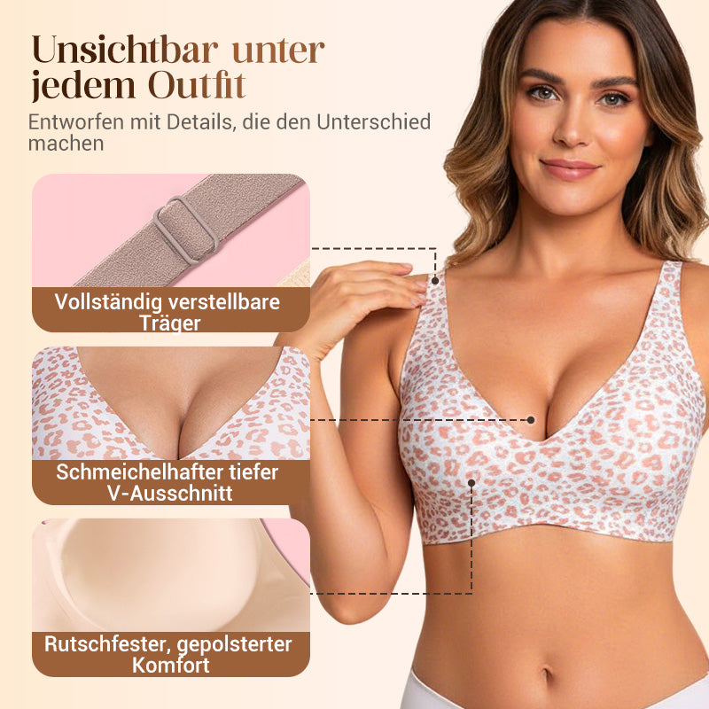 💕HEIßER Verkauf 50% Rabatt💕 Nahtloser, kabelloser Push-up-BH für Damen – Tiefes V